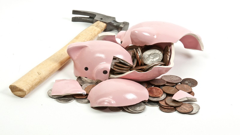 Smashed Piggy Bank